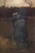 Vincent Van Gogh Peasant Woman Digging (nn04) oil painting on canvas